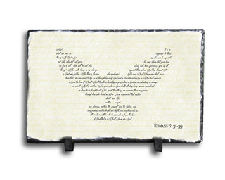 Customizable Slate Bible Verse Sign - Dove Wings - Handmade...