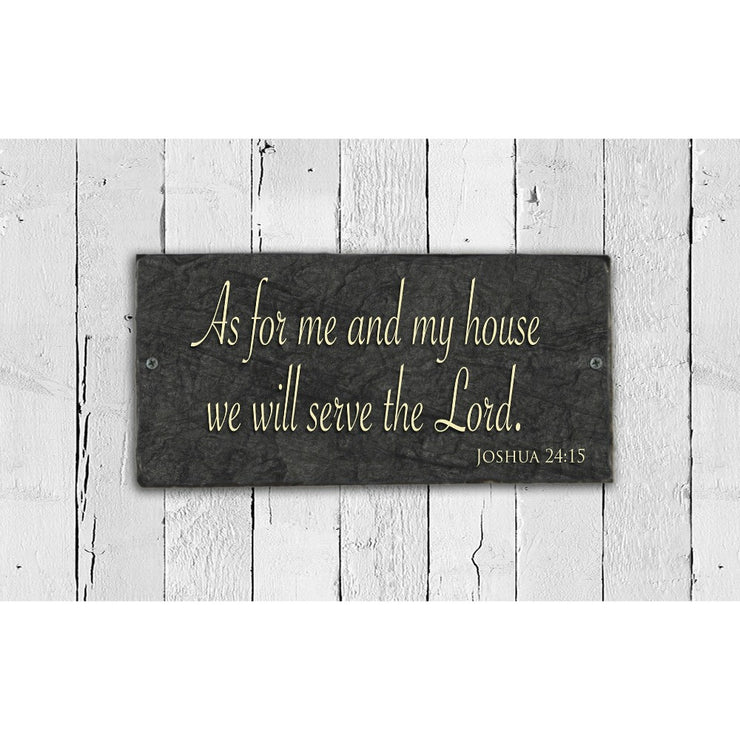 Handmade and Customizable Slate Religious Sign - Religious Quote Plaque - Sassy Squirrel Ink