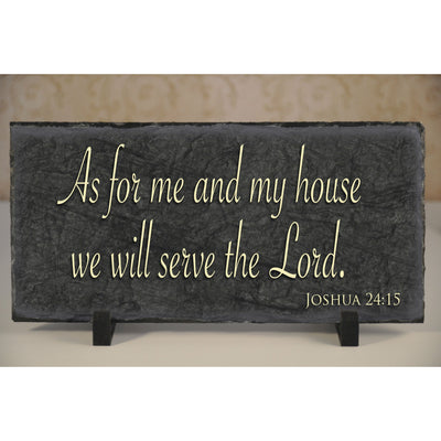 Handmade and Customizable Slate Religious Sign - Religious Quote Plaque - Sassy Squirrel Ink