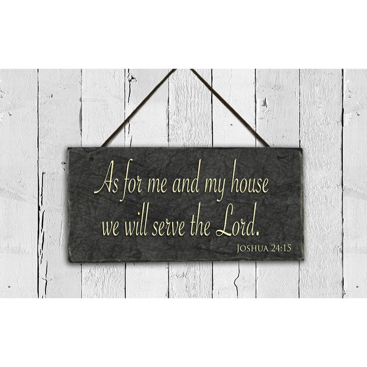 Handmade and Customizable Slate Religious Sign - Religious Quote Plaque - Sassy Squirrel Ink