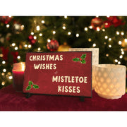 Handmade and Customizable Slate Holiday Sign - Christmas Wishes - Sassy Squirrel Ink