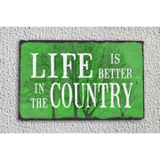 Handmade and Customizable Slate Home Sign - Life is Better in the Country Plaque - Sassy Squirrel Ink