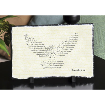 Handmade and Customizable Slate Bible Verse Sign - Dove Wings - Sassy Squirrel Ink