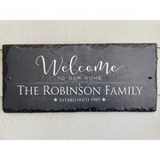 Beautifully Handcrafted and Customizable Slate Home Address Plaque. Improve the curb appeal of your property with this bespoke house sign.