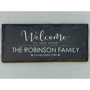 Beautifully Handcrafted and Customizable Slate Home Address Plaque. Improve the curb appeal of your property with this bespoke house sign.