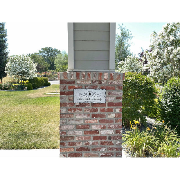 Beautifully Handcrafted and Customizable Slate Home Address Plaque. Improve the curb appeal of your property with this bespoke house sign.
