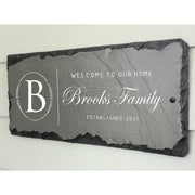 Beautifully Handcrafted and Customizable Slate Home Address Plaque. Improve the curb appeal of your property with this bespoke house sign.