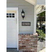 Beautifully Handcrafted and Customizable Slate Home Address Plaque. Improve the curb appeal of your property with this bespoke house sign.