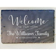 Beautifully Handcrafted and Customizable Slate Home Address Plaque. Improve the curb appeal of your property with this bespoke house sign.