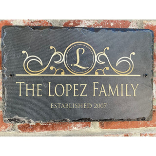 Beautifully Handcrafted and Customizable Slate Home Address Plaque. Improve the...