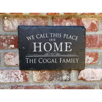 Beautifully Handcrafted and Customizable Slate Home Address Plaque. Improve the curb appeal of your property with this bespoke house sign.