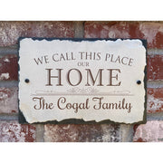 Beautifully Handcrafted and Customizable Slate Home Address Plaque. Improve the curb appeal of your property with this bespoke house sign.