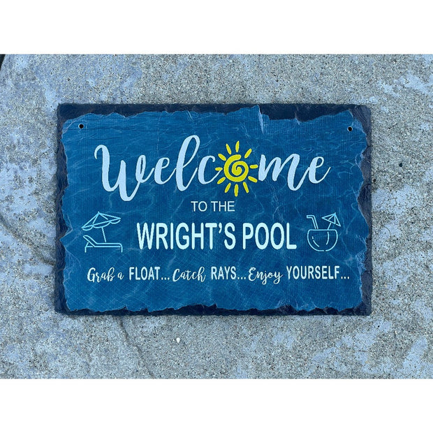 Beautifully Handcrafted and Customizable Slate Home Address Plaque. Improve the curb appeal of your property with this bespoke house sign.