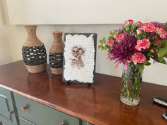 Customizable Slate Photograph - Handmade and Personalized Photo Plaque