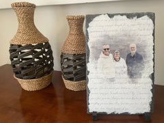 Customizable Slate Photograph - Handmade and Personalized Photo Plaque