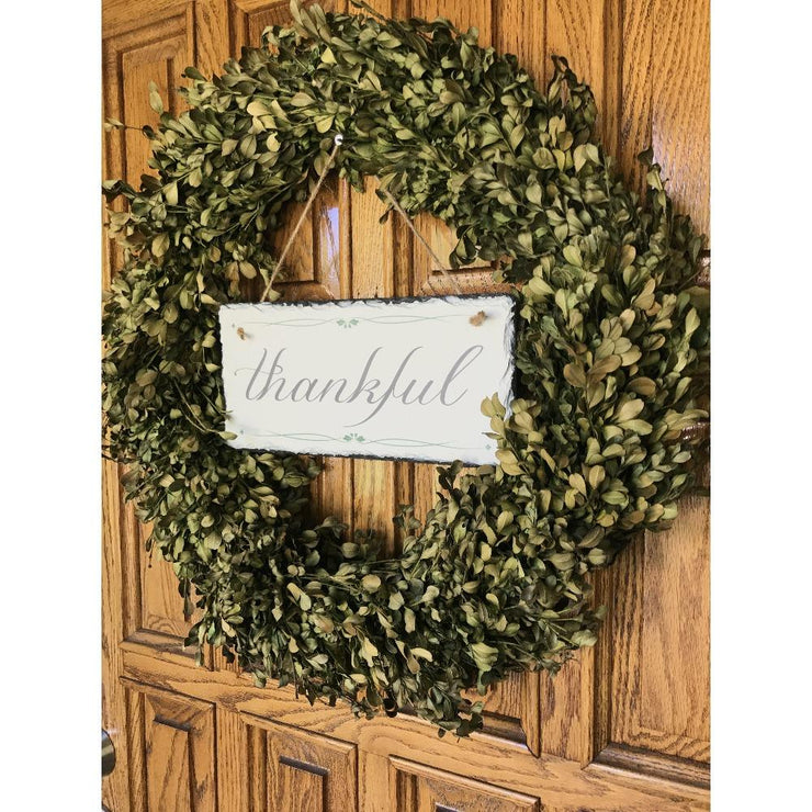 Handmade and Customizable Slate Home Sign - Thankful Plaque - Sassy Squirrel Ink