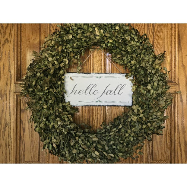 Handmade and Customizable Slate Home Sign - Hello Fall - Sassy Squirrel Ink