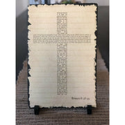 Customizable Slate Bible Verse Sign - Cross Handmade and Personalized