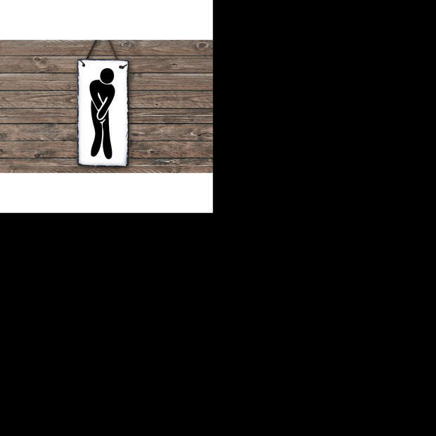 Handmade and Customizable Slate Bathroom Signs - Ladies and Gents - Sassy Squirrel Ink