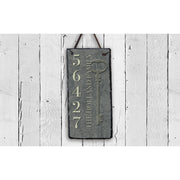 Handmade and Customizable Slate Home Number Sign - Tall House Number Plaque - Sassy Squirrel Ink