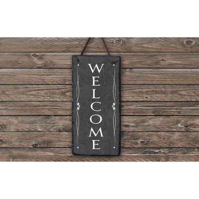Handmade and Customizable Slate Welcome Sign - Sassy Squirrel Ink