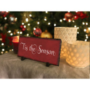 Handmade and Customizable Slate Holiday Sign - Tis the Season - Sassy Squirrel Ink
