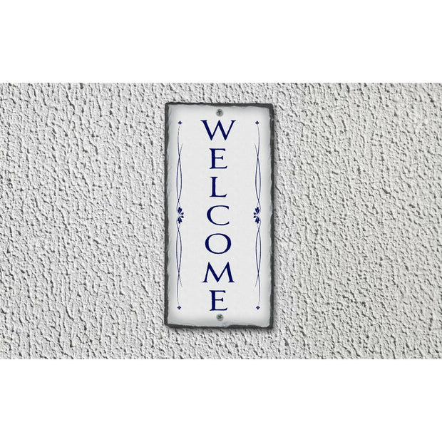 Handmade and Customizable Slate Welcome Sign - Sassy Squirrel Ink