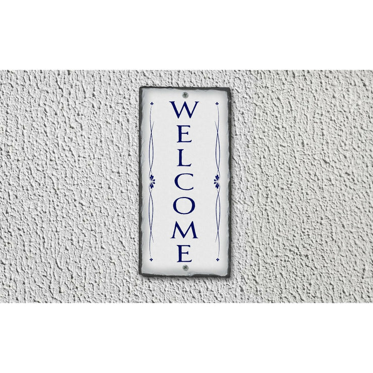 Handmade and Customizable Slate Welcome Sign - Sassy Squirrel Ink