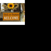 Handmade and Customizable Slate Halloween Sign - Trick or Treaters Welcome - Sassy Squirrel Ink
